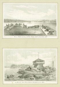 Fort Stevens was built during the war of 1812. Today, the site is Whitey Ford Field. Courtesy of the New York Public Library.