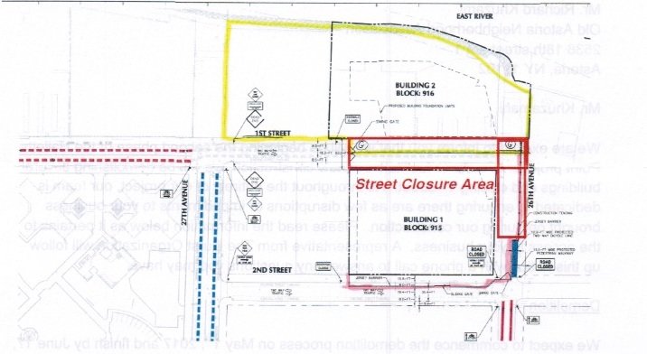 Demoliton And Closures On 1st Street