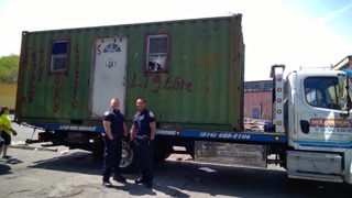 Clean-up on Astoria Cove site