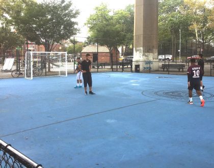 NYC Initiative Soccer Field Opens at Triborough Bridge Playground