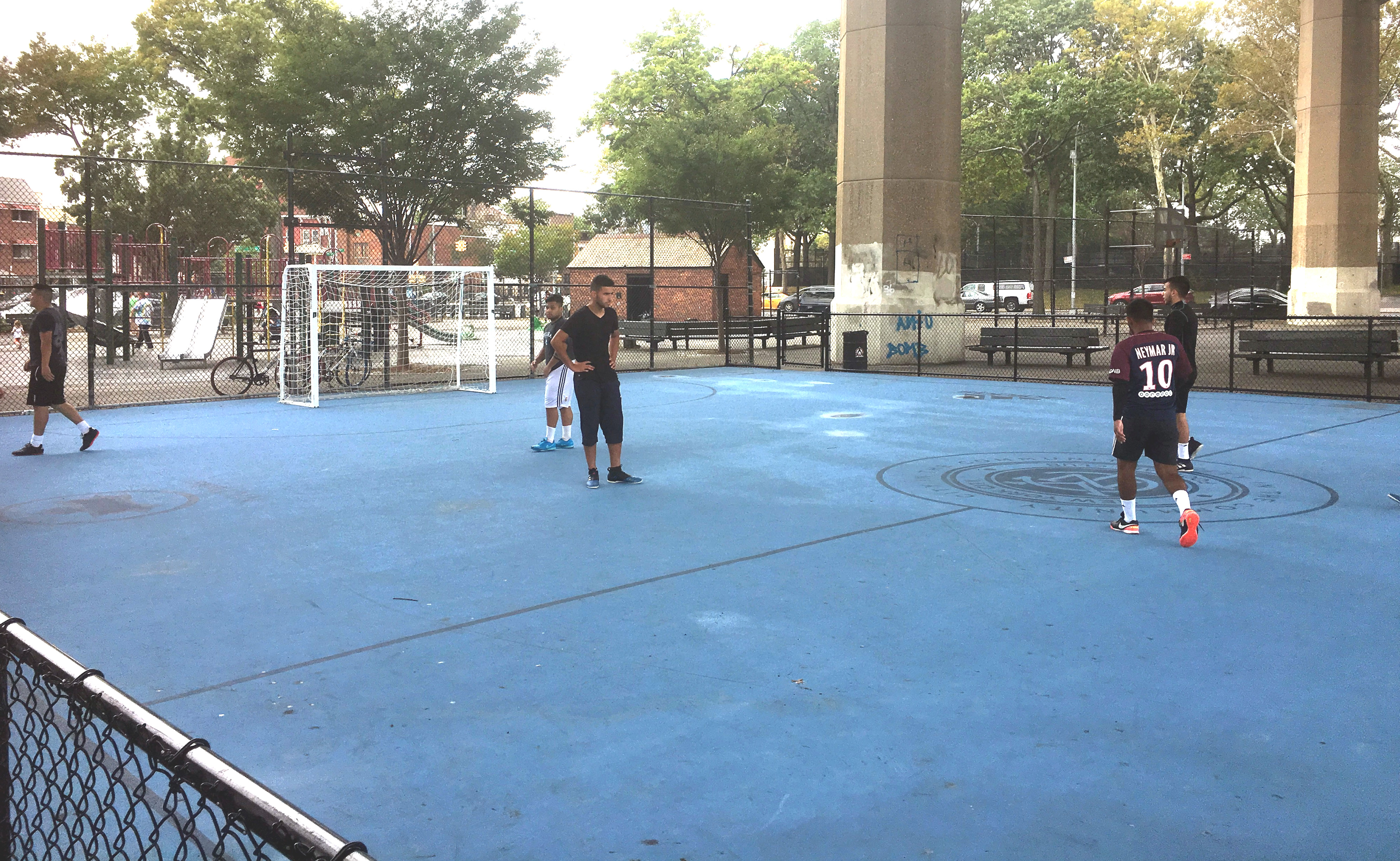 NYC Initiative Soccer Field Opens at Triborough Bridge Playground