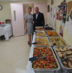 Food provided by Trattoria D'Ora - The owners Romo and Mimi Besi