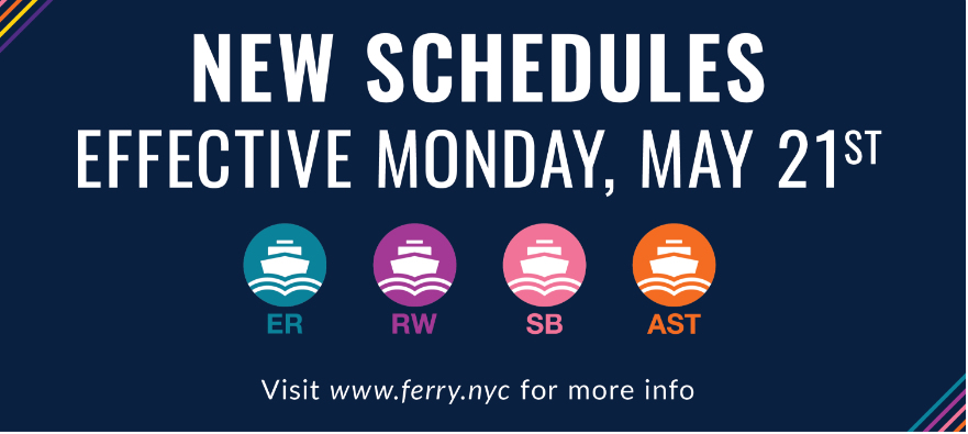 The NYC Ferry has just released its new schedule for summer