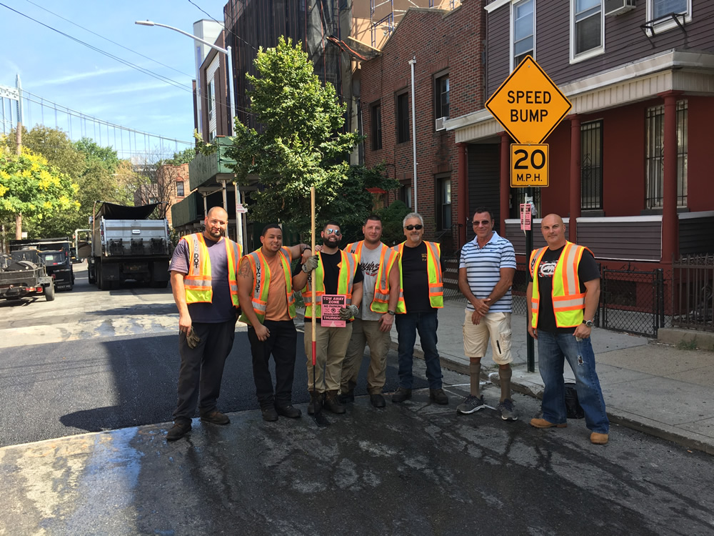 Speed Bumps on 18th street installed