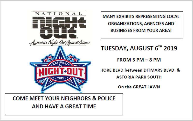 National Night Out against Crime August 6th, 2019