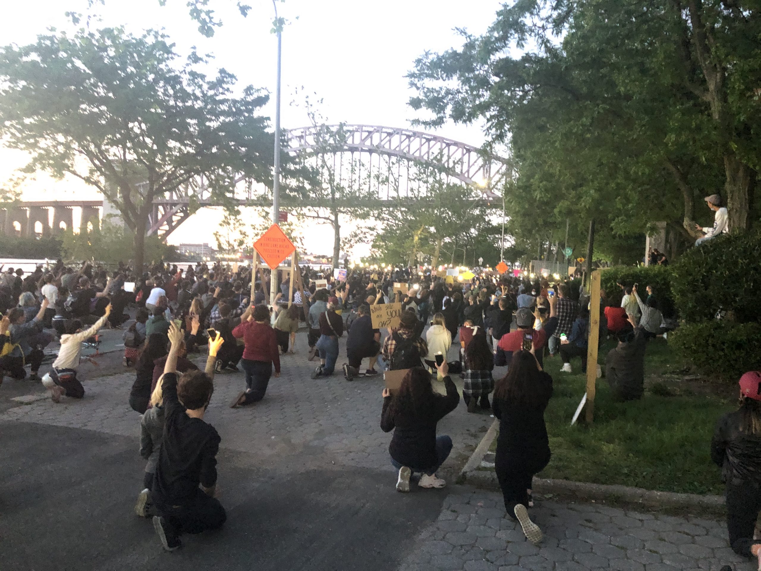 Astoria Park vigil and protest