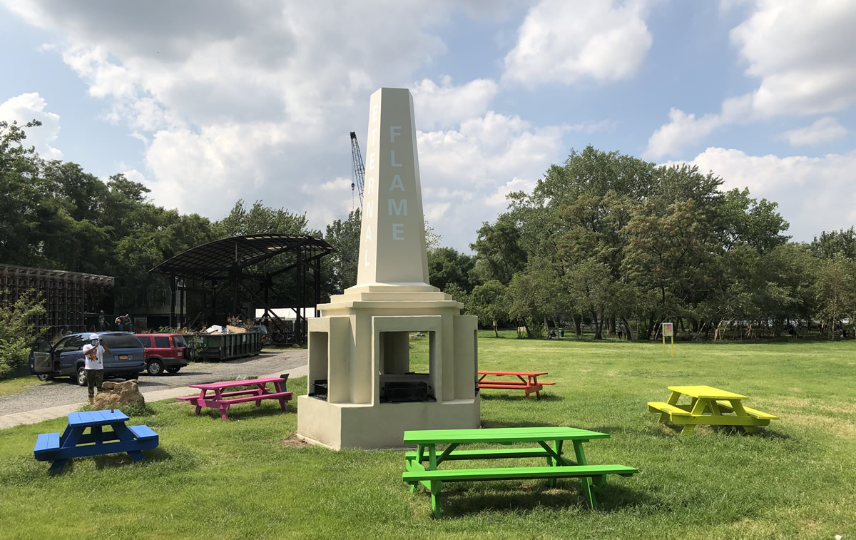 Paul Ramírez Jonas’ ‘Eternal Flame’ on View at Socrates Sculpture Park