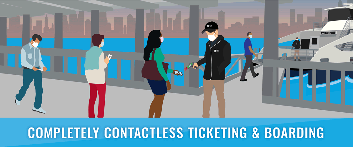 NYC Ferry Contactless ticketing starting February 1, 2021