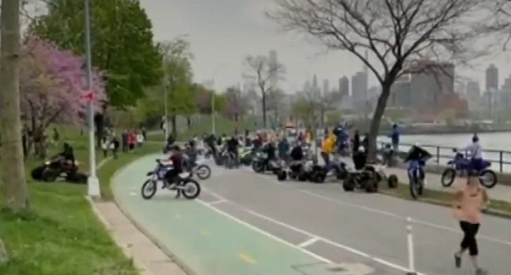 Dirt Bike Pack In Astoria Park
