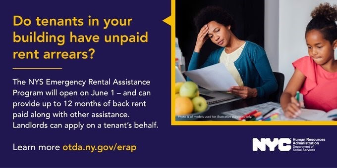 Applications Accepted June 1 For The NYS Emergency Rental Assistance Program