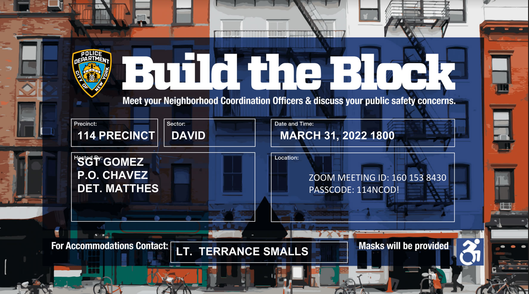 BUILD THE BLOCK REMINDER- March 31, 2022