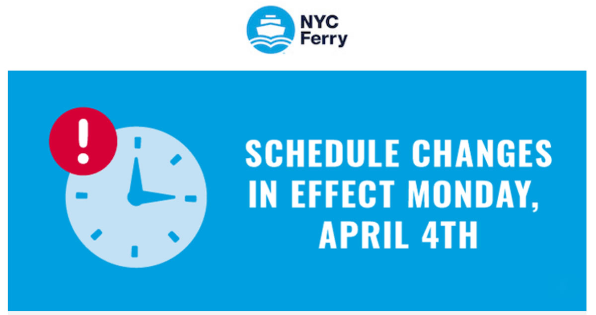 The NYC Ferry 2022 Spring Schedule Is Here
