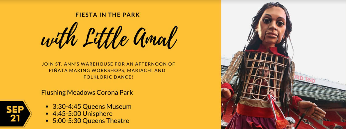 Little Amal Walks Event in Queens on September 21