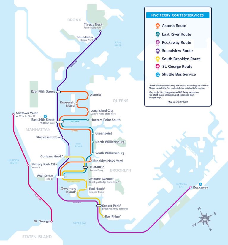 NYC Ferry Spring 2023 Schedule Changes OANA Old Astoria