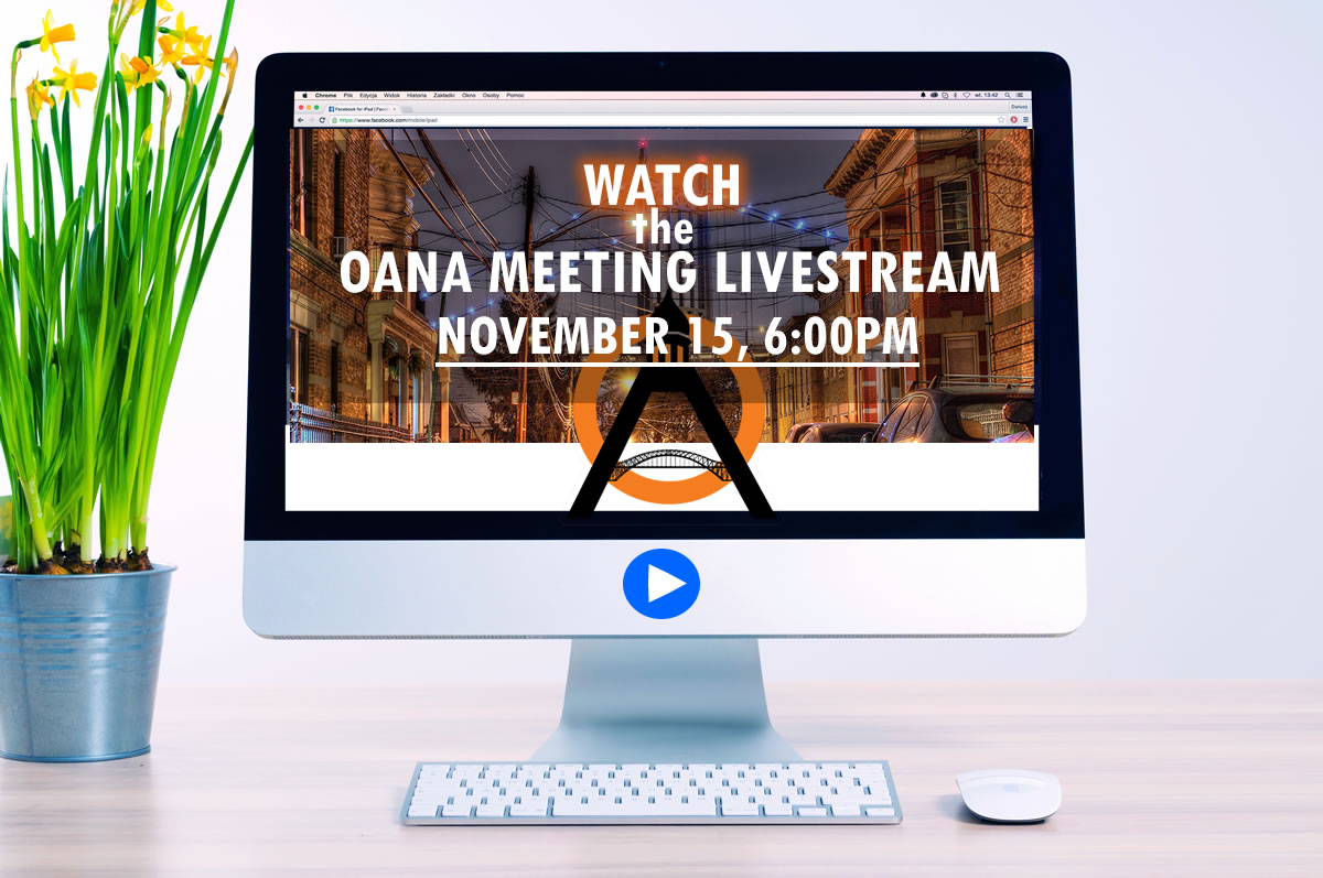 OANA November 15th, Livestream Monthly Meeting