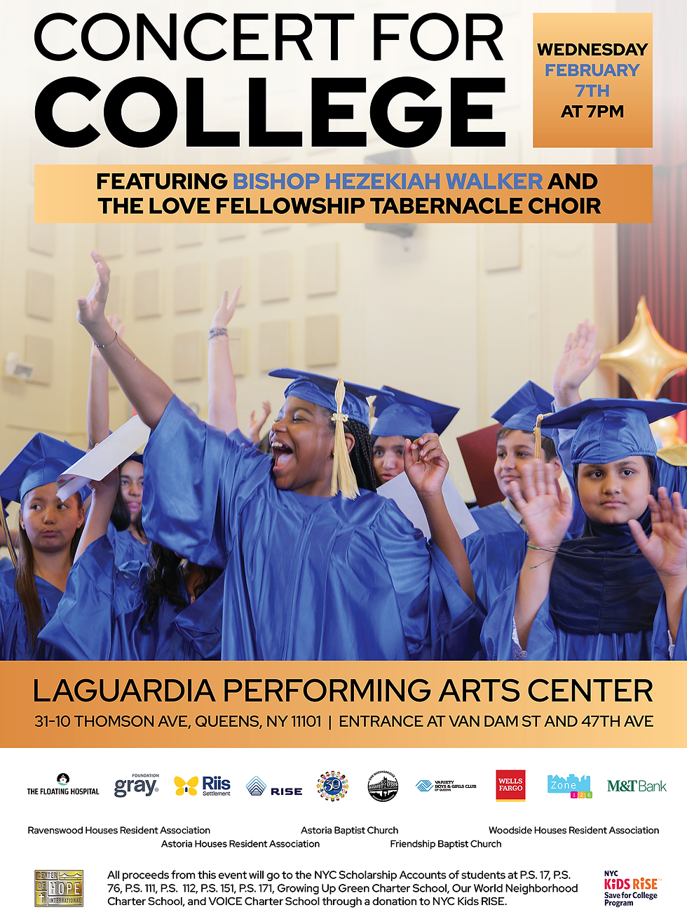 Concert for College at LaGuardia Performing Arts Center!