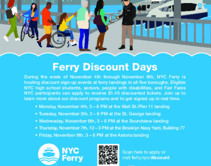 Astoria Residents: NYC Ferry Discount Signup