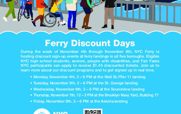 Astoria Residents: NYC Ferry Discount Signup