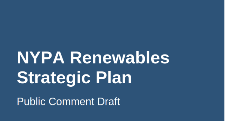 NY Power Authority Hearing on Draft Strategic Plan for Renewable Energy (Nov 20th)