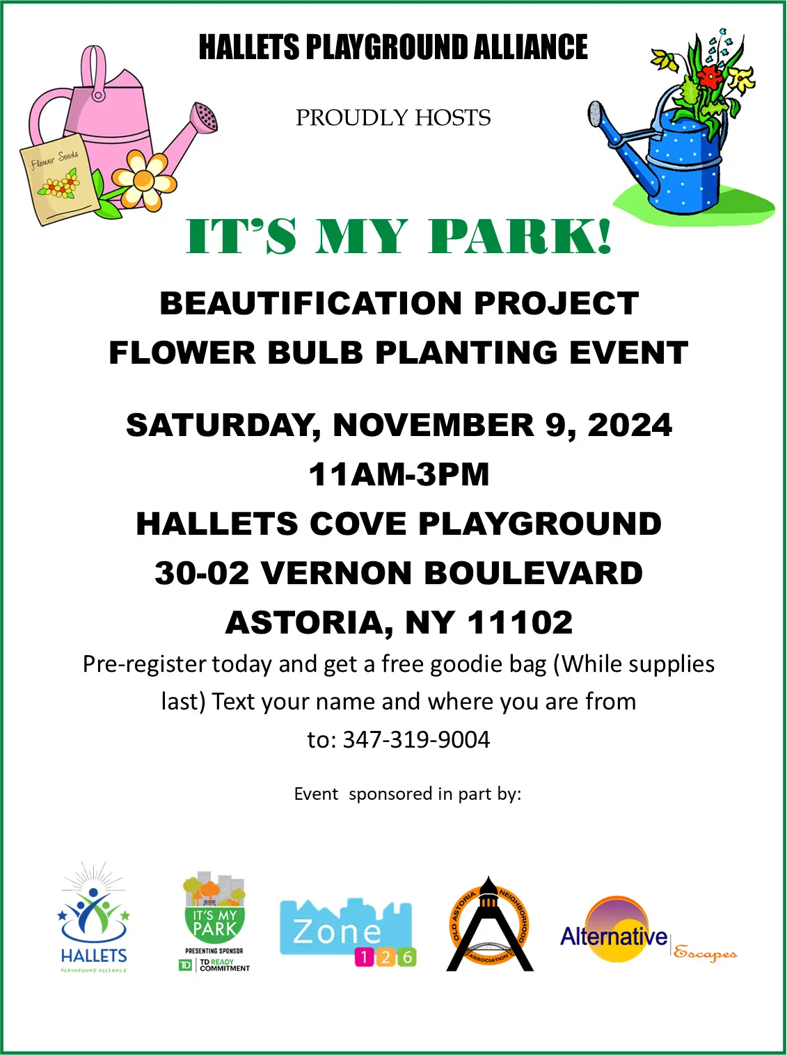 Join Us at Hallets Cove Playground for a Flower Bulb Planting Event!