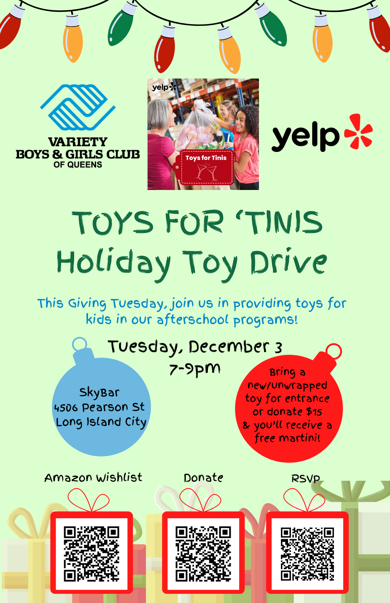 Holiday Toy Drive Astoria