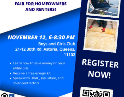 Save Money & Energy: Workshop & Resource Fair for Astoria Residents