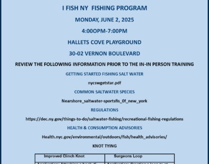 Train the Trainer Fishing Program at Hallets Cove