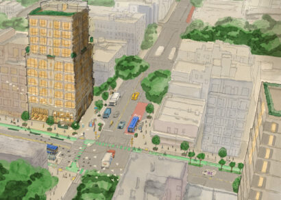 Onelic drawing from the city