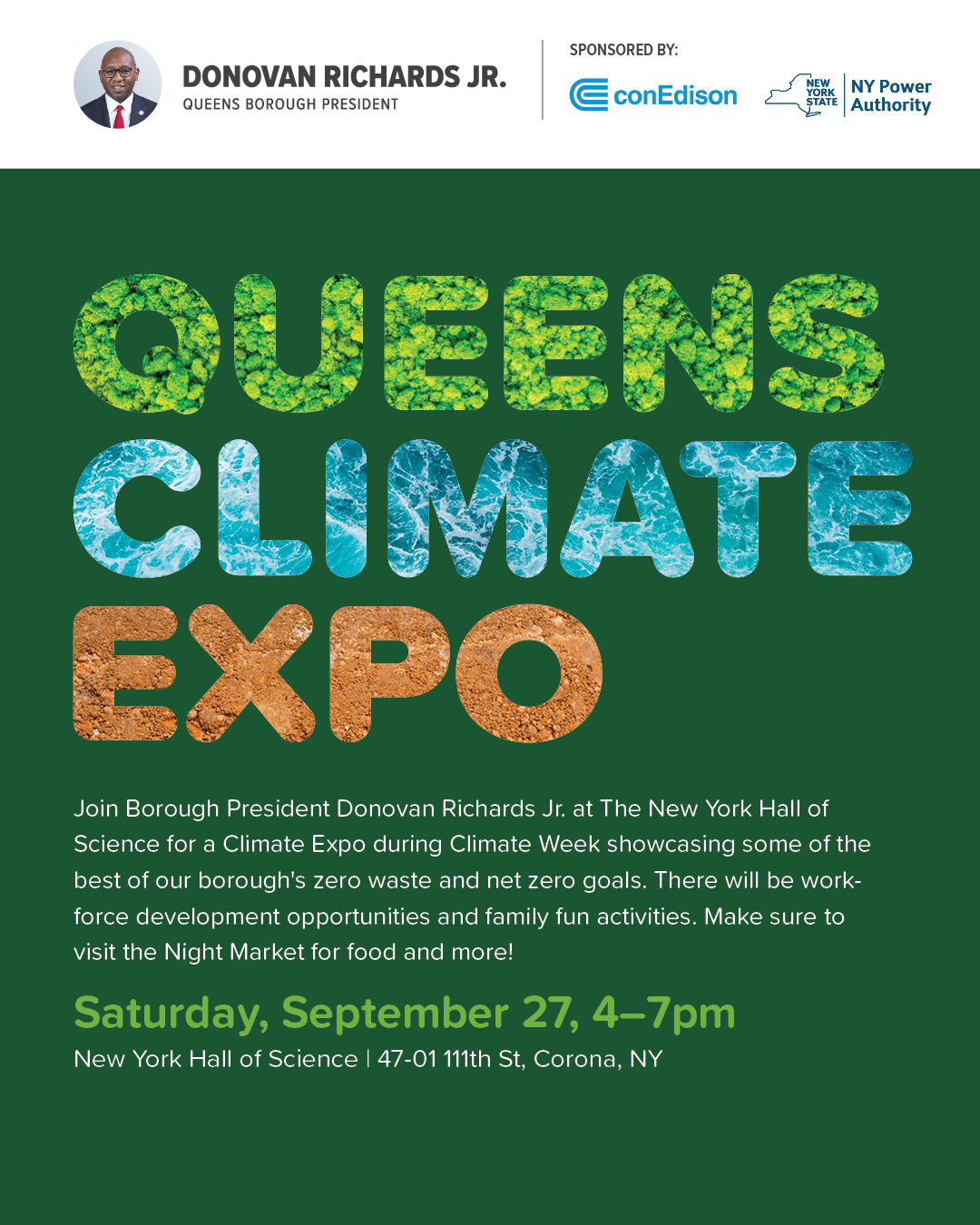 Queens Climate Expo (Sept 27th)