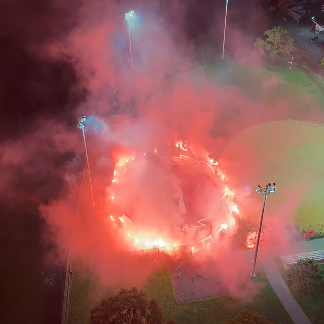 Moroccan Soccer Supporters at Whitey Ford Field