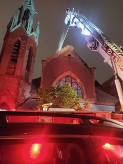 Six Firefighters Injured as Massive Blaze Engulfs Vacant Astoria Church