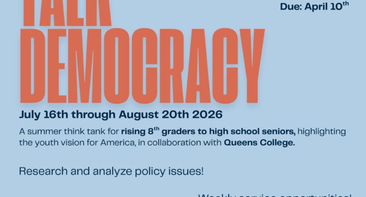 Youth Talk Democracy Summer 2026
