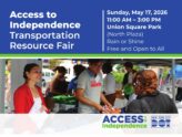 Free NYC DOT Access to Independence Transportation Resource Fair (May 17th)