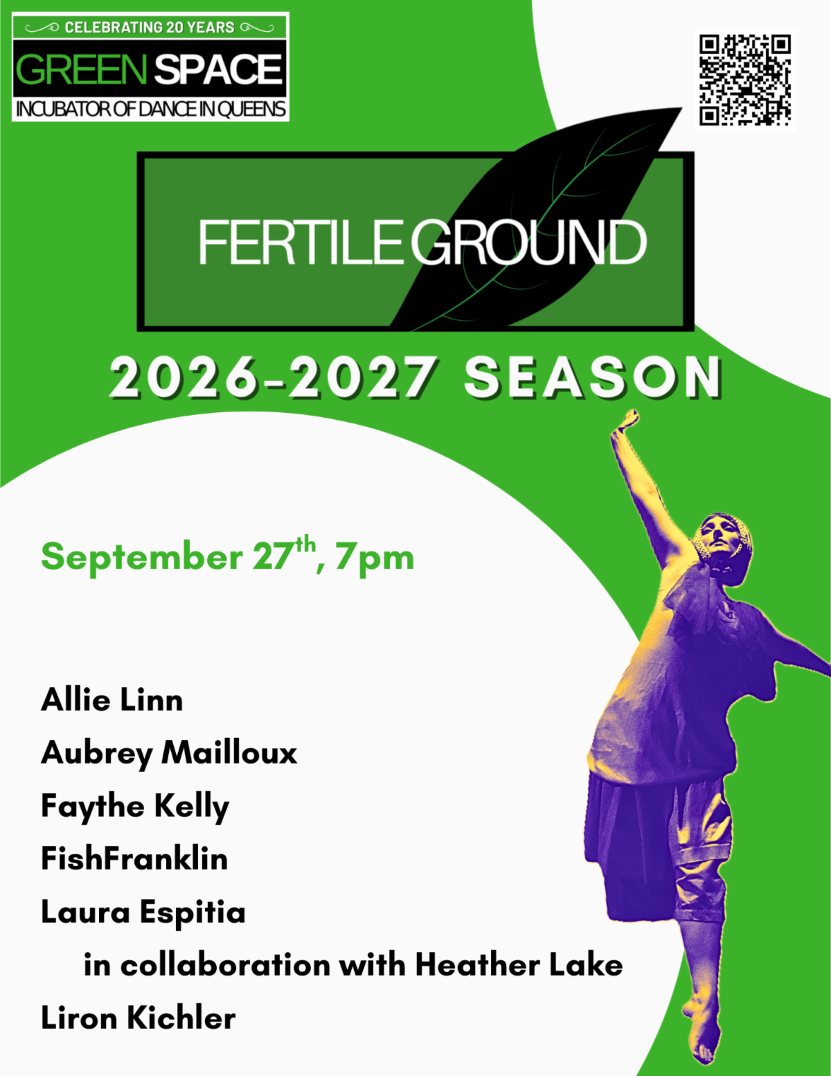 September Performances and Events at Green Space