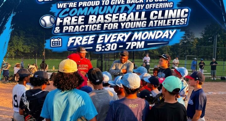 Free Baseball Clinics at Whitey Ford Field Every Monday